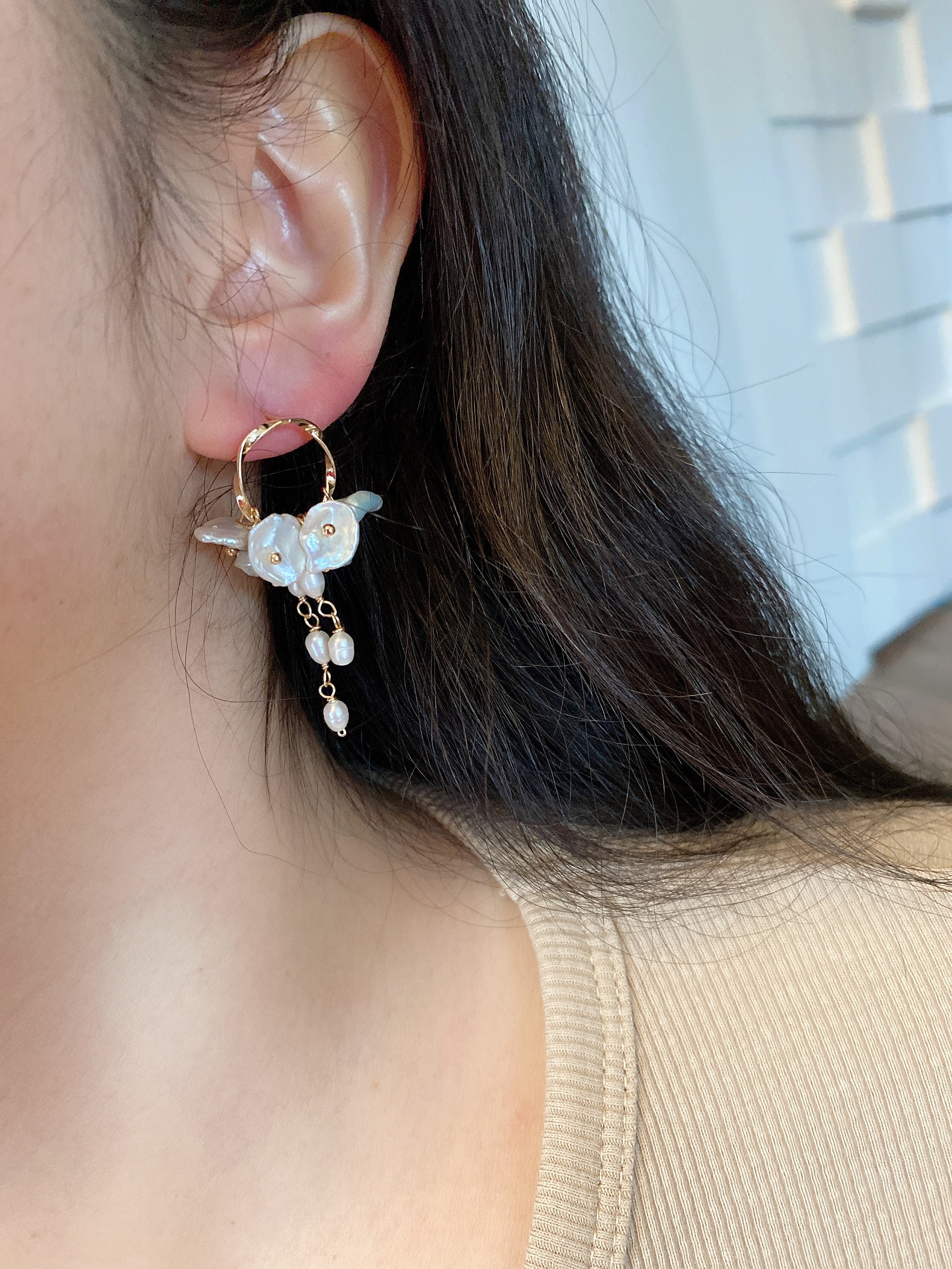 Orecchini Pendenti Perle Coltivate In Acqua Dolce Montate In Oro Giallo 18 Kt Mm 9 Peror35oro