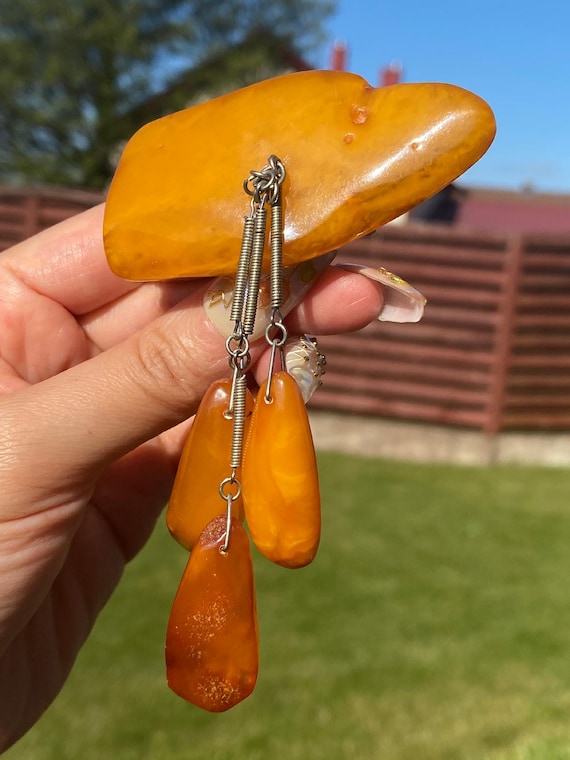 Authentic Baltic Yellow Butterscotch Antique Ambe… - image 3