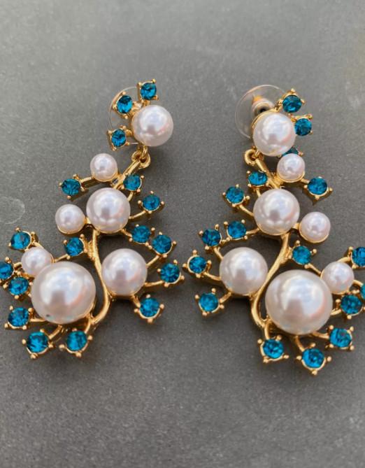 Collier Oscar De La Renta - Fleurs Dorées Émaillées Blanc - Ras Du Cou - Neuf Sans Boîte