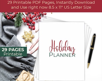Christmas Planner: US Letter Holiday Organizer (Printable PDF)