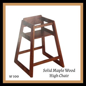 Unfinished wood high chair deals