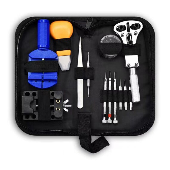 Watch Repair Tool Kit Professional Spring Bar Tool Strap Link Pin Tool Kit With Carrying Case Watch Battery Replacement Tool Etsy UK