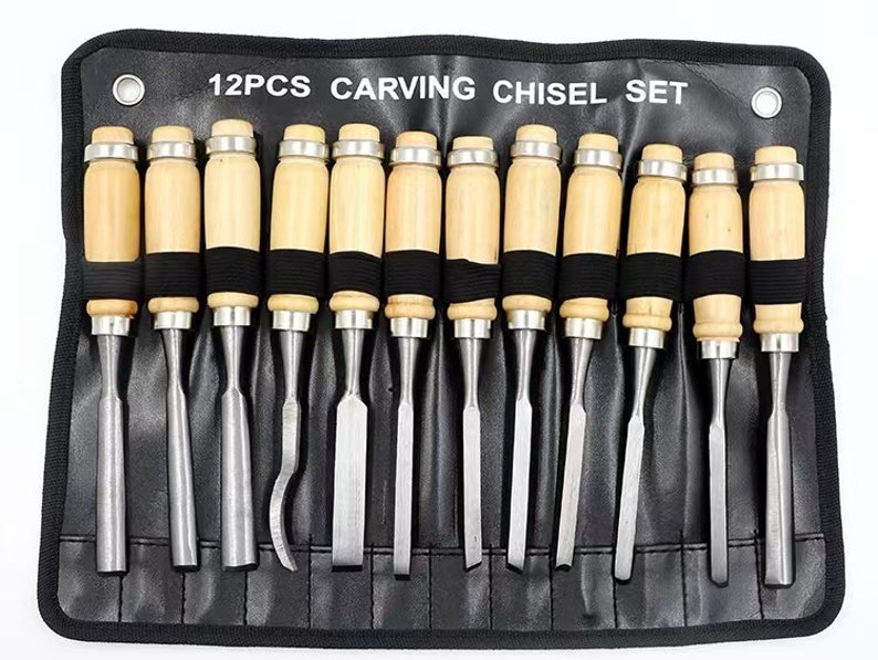 Wood Carving Tools, Beginner Wood Carving Tool Kit, 12 in 1 Sharpener