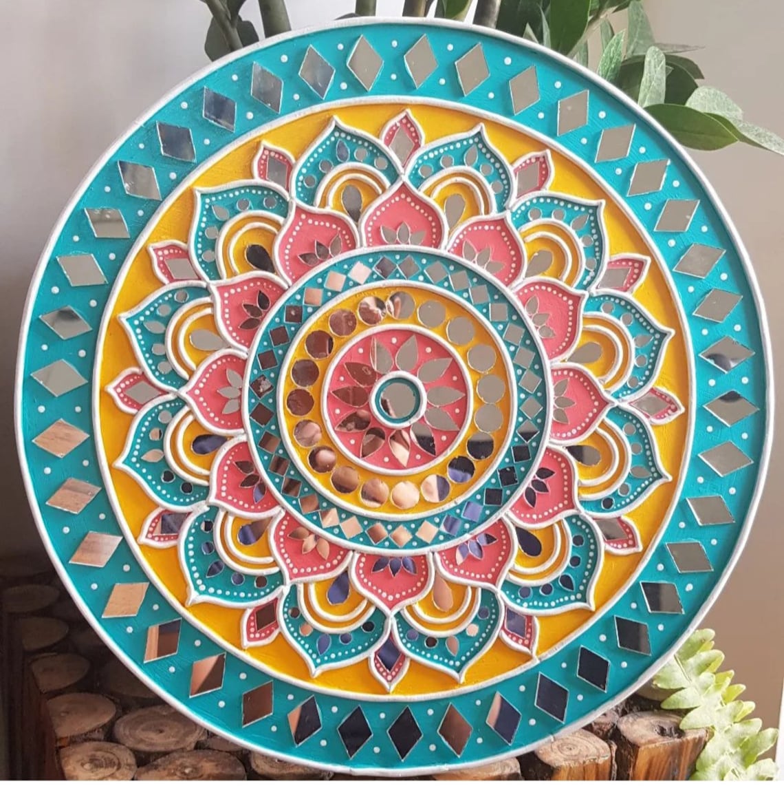 Coloured Lippan Art Etsy