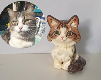 Custom pet clay figurine chibi decoration