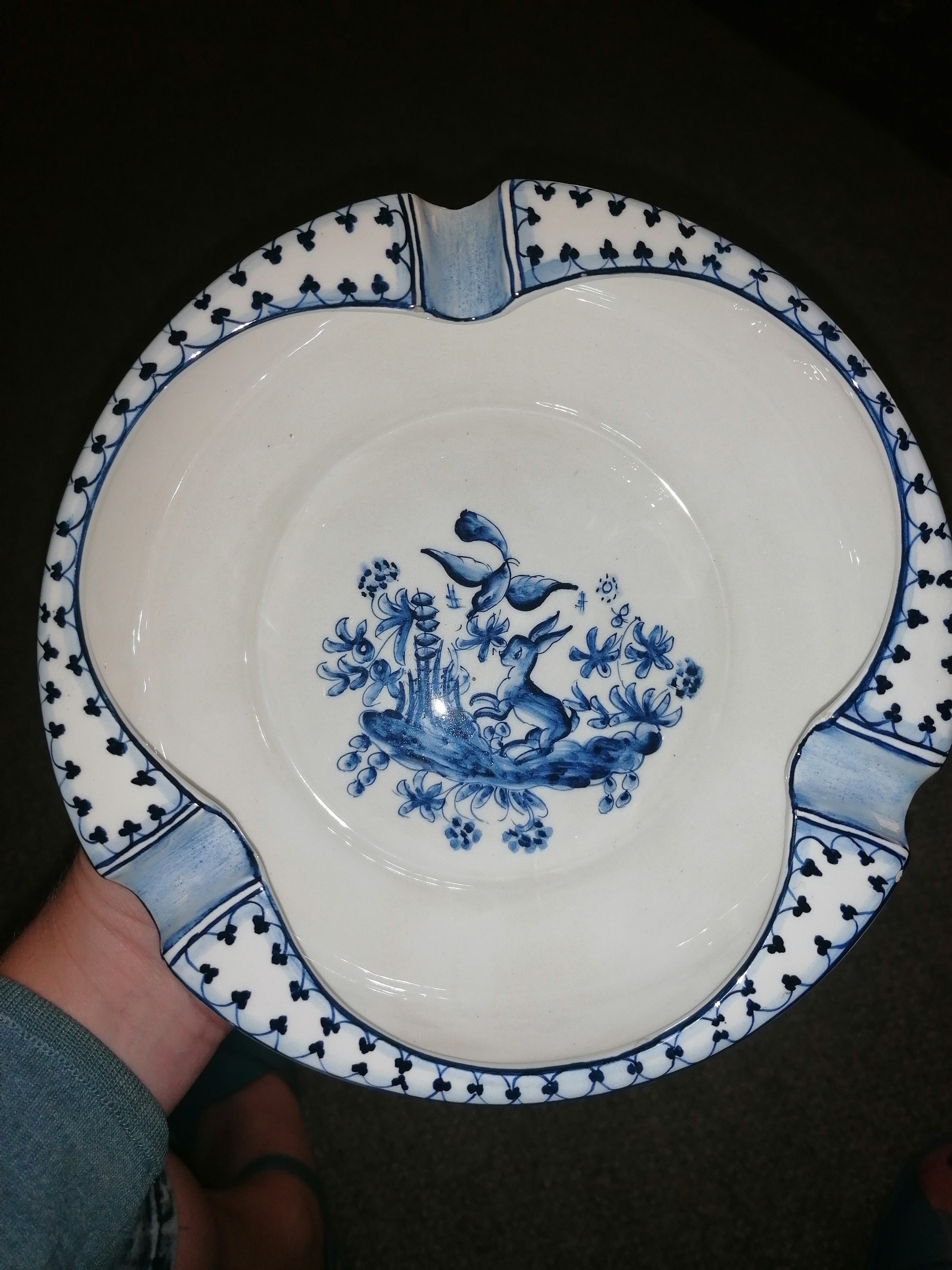 Realceramica, Handpainted, Coimbra Portugal Ashtray Etsy