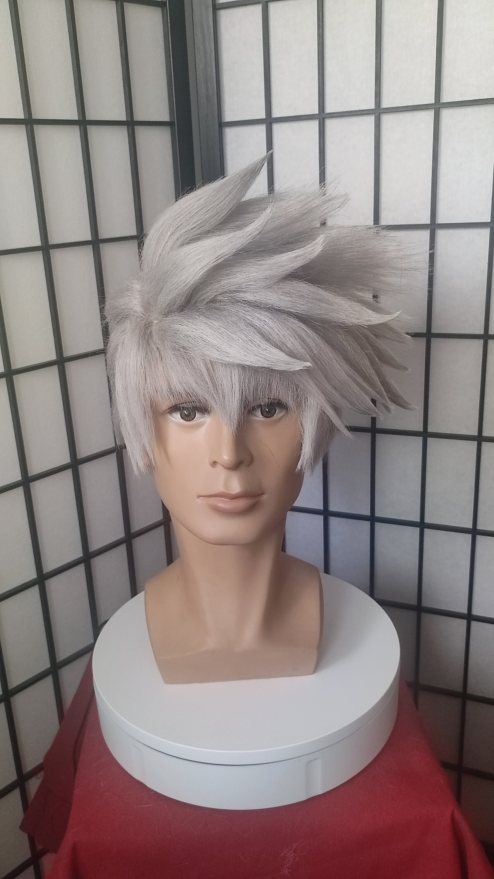 Naruto Kakashi Hatake Cosplay Wig and Headband