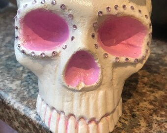 Sugar Skull Plant Pot