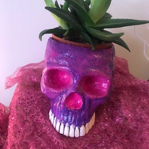 Sugar Skull Plant Pot