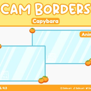 Capybara Stream Package | Overlays, Scenes, Emotes, Sub Badges, Cam ...