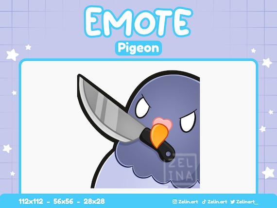 Cartoon Angry Pigeon