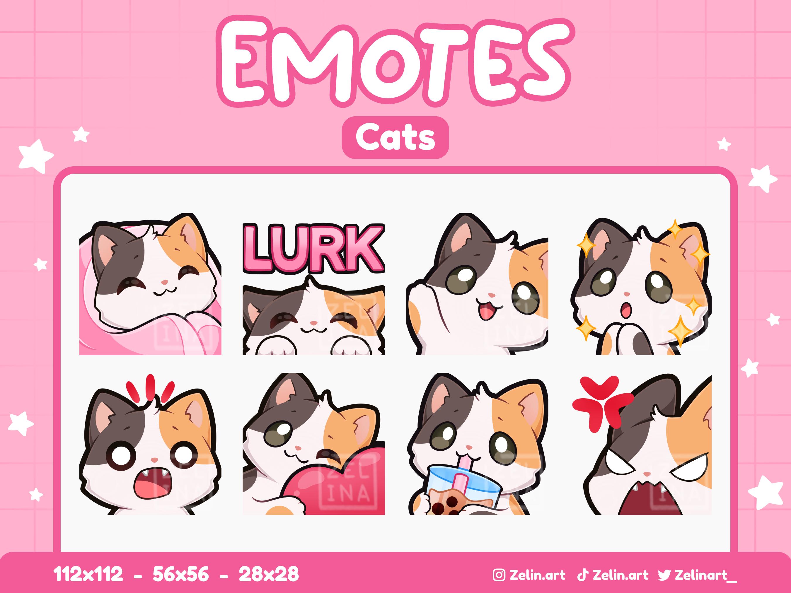 Calico Cats | Emote Bundle for Twitch, Discord and Youtube | Stream ...