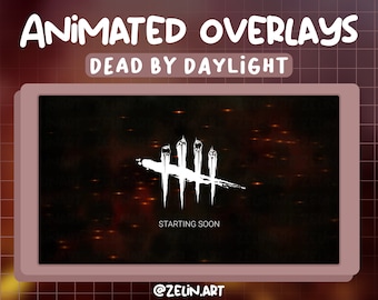 DBD ANIMATED Overlays/Scenes for Twitch and YouTube | Starting, Be Right Back, Ending and Offline | Streamer Graphics