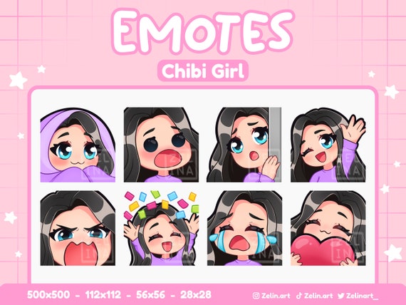 Demon Girl Emote Cute Twitch Emote Design Twitch Discord 