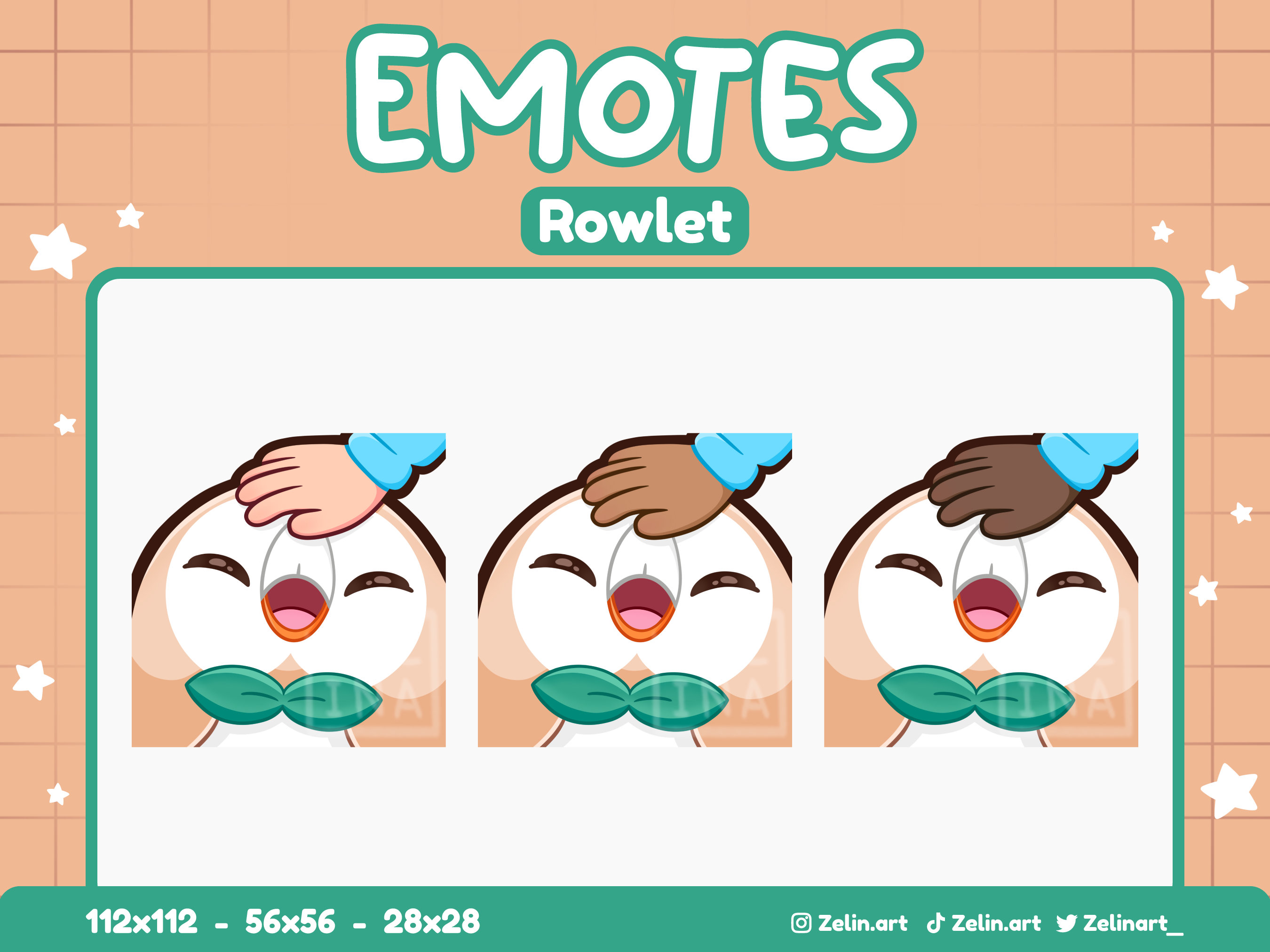 Rowlet | Emote Bundle for Twitch, Discord and Youtube | Stream Assets ...
