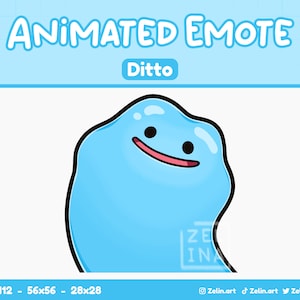 ANIMATO Shiny Ditto Wobble / Emote per Twitch, Discord e YouTube / Risorse streaming, Carino, Viola