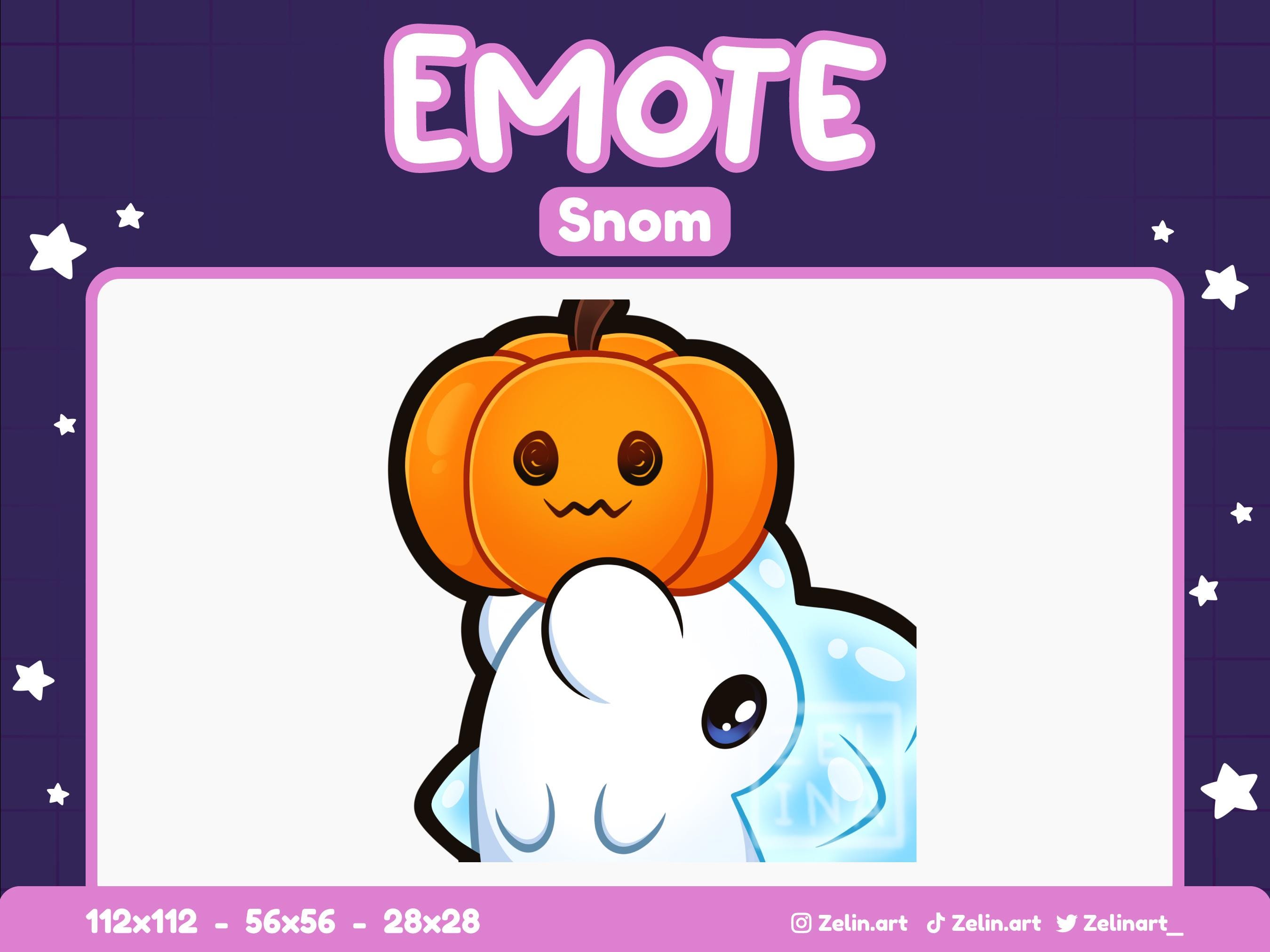 Snom Halloween Pumpkin | Emote for Twitch, Discord and Youtube