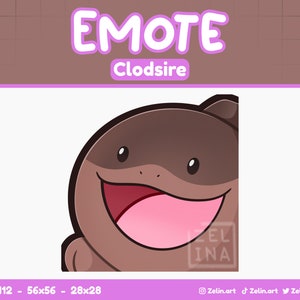 Clodsire Happy Smile | Emote for Twitch, Discord and YouTube | Stream Assets, Cute, Brown