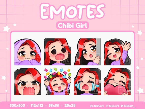 Red Text Twitch Emotes, Discord Emotes