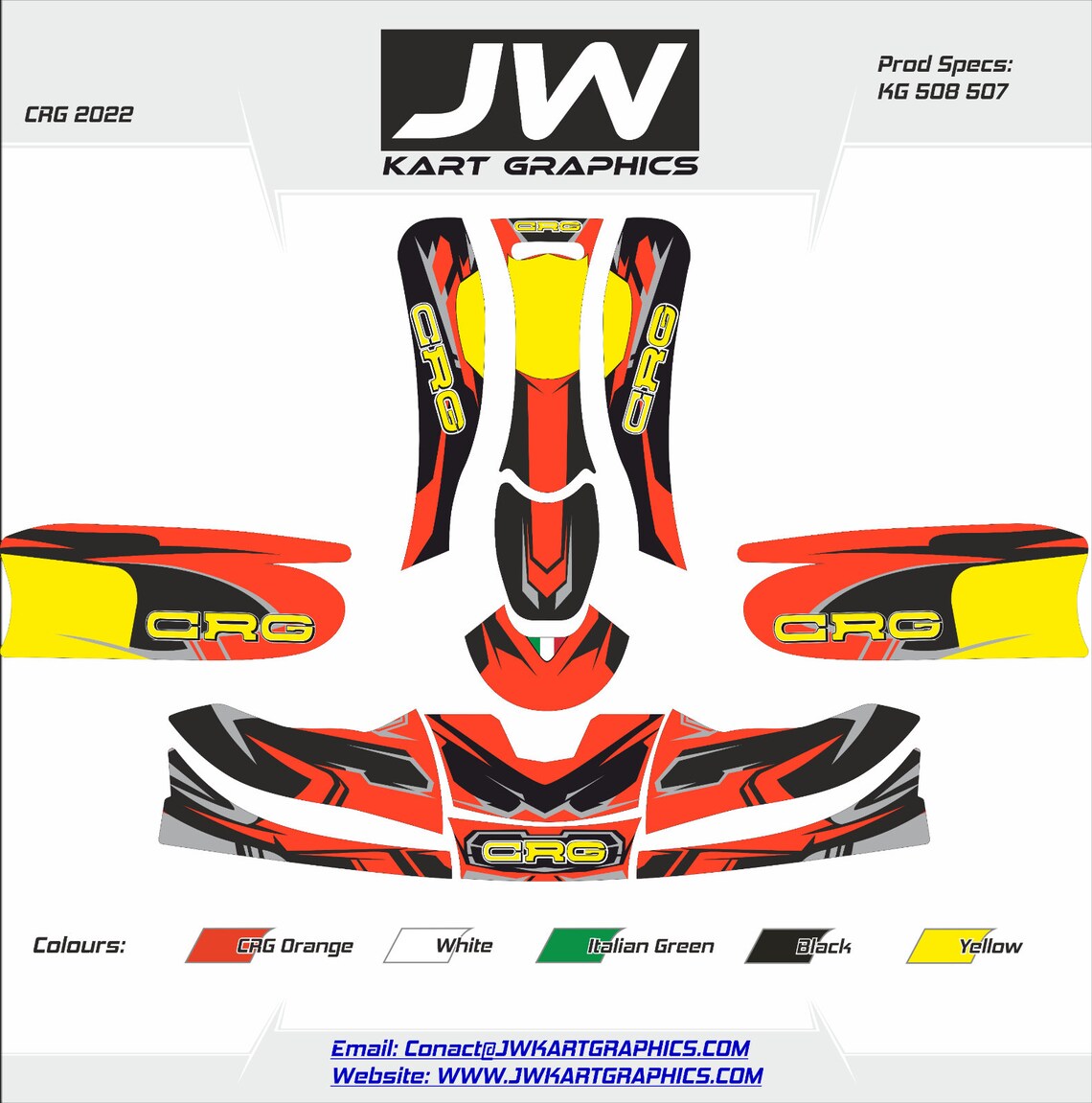 2022 CRG Kart Style Full Kart Sticker Kit KG 507 KG508 Etsy Ireland