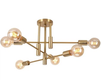 Gold modern look ceiling light nordic chandelier luxury