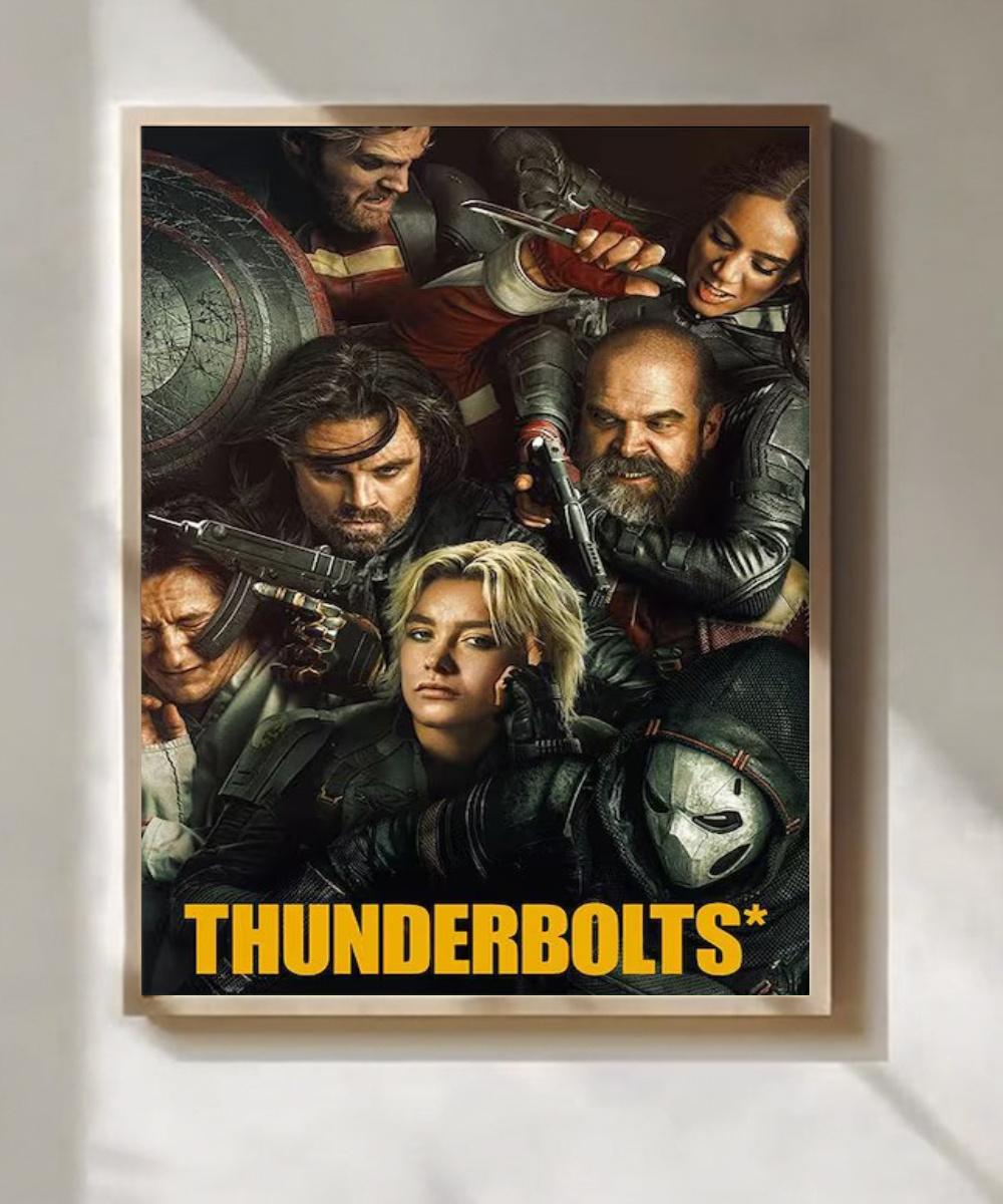 Thunderbolts Inspired Movie Poster Print, Marvel Superhero Wall Art ...