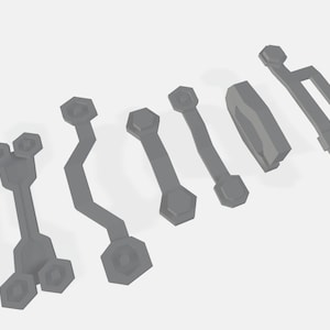 Arcane Powder&#39;s Hair Clips - League of Legends 3D model