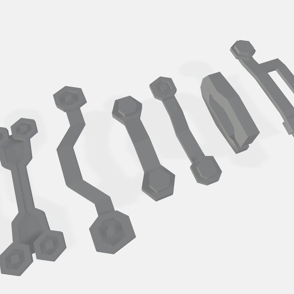 Arcane Powder's haarclips - League of Legends 3D-model