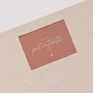 Postkarte Patentante/Patenonkel
