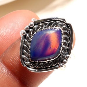 Amazing Aurora Opal Ring, 925 Sterling Silver Ring, Handmade Jewelry, Promise Ring, Aurora Opal Ring, Women Ring, Gemstone Ring,Gift For Her