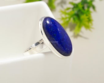 STAR JEWELRY ラピスラズリリング オーバル 約1cm SV925 ラピスラズリリング/SV925 | iichi 日々の暮らしを心地よくする