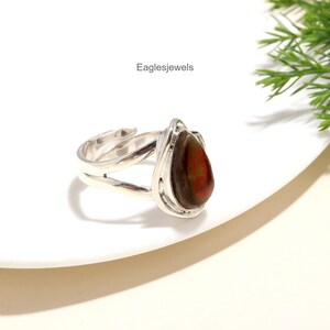 Fire Agate Jewelry, Statement ring