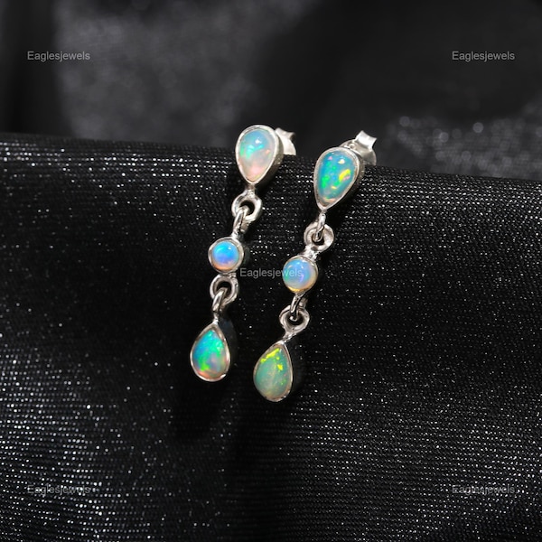 •DON JUAN• ethiopian opal + silver earrings