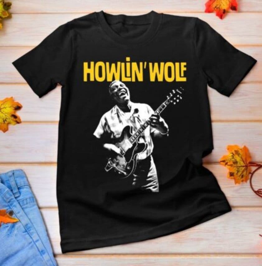 Howlin Wolf Shirt Howlin Wolf and Guitar Shirt American Etsy