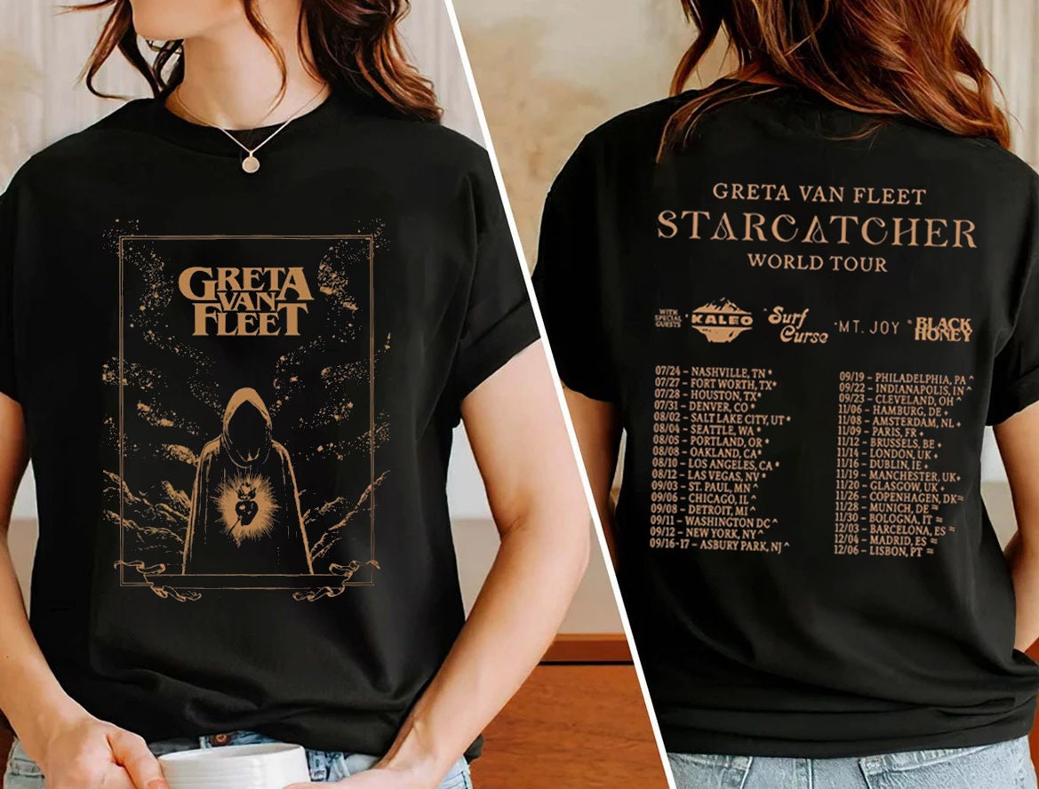 Graphic Greta Van Fleet Starcatcher World Tour 2023 T shirt Dream