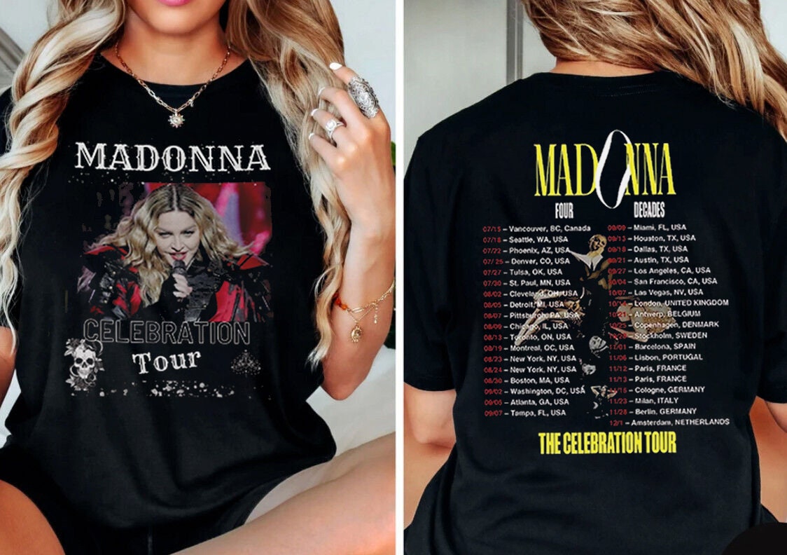 T-shirt Madonna Live To Tell – Coton épais, Impression Graphique – Neuf Avec étiquettes, Unisexe