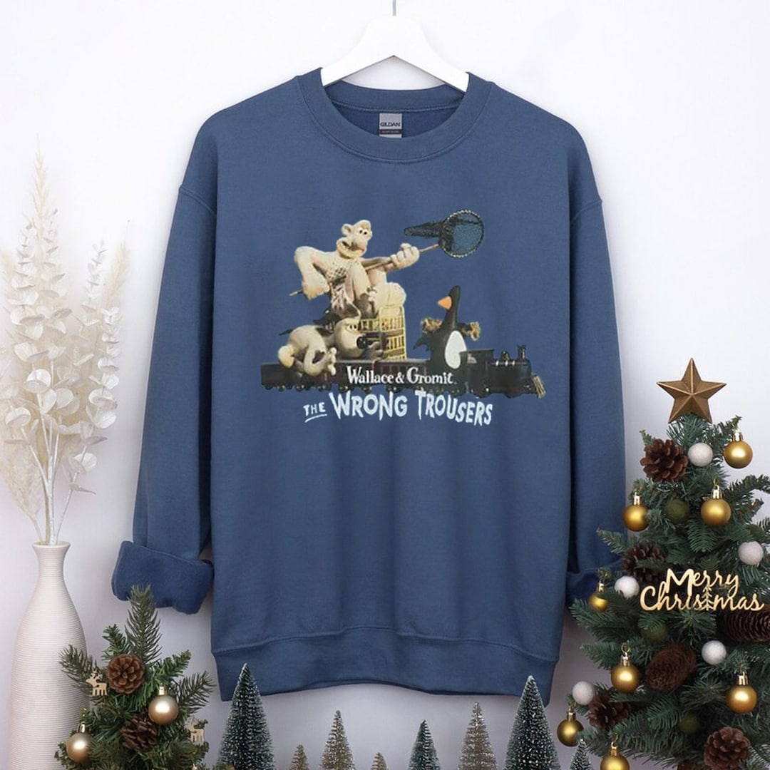 Wallace and Gromit the Wrong Trousers Train Scene Tshirt, Wallace and