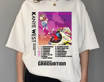 NEW Kanye West Graduation T-Shirt, Graduation Cotton Unisex T-Shirt, Kanye West shirt, Unisex T-shirt, Best Gift For Men Women