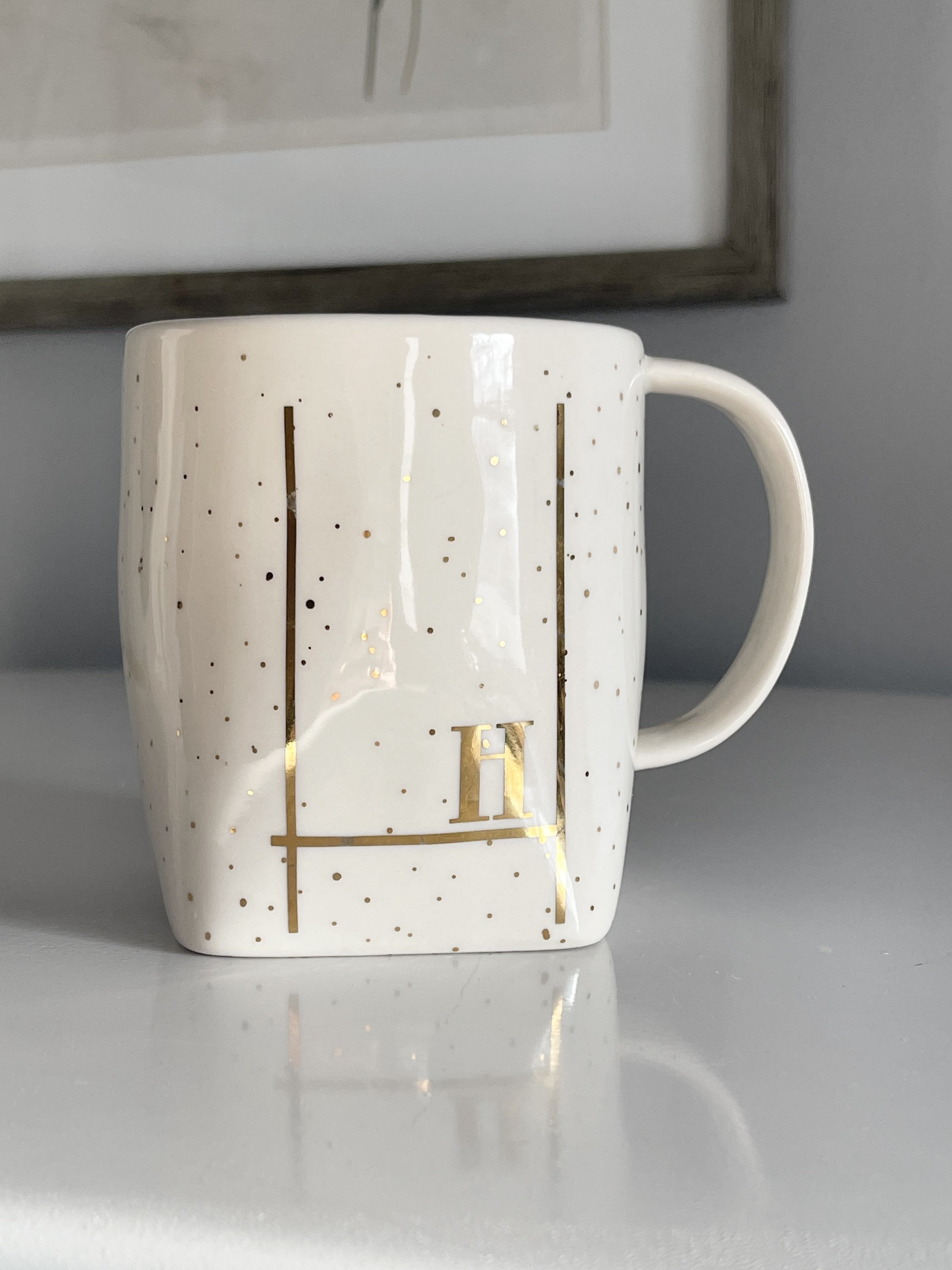 Vintage Anthropologie Homegrown Initial Cup Mug N - Ruby Lane