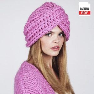 Turban knitting pattern | turban headband | wide headbands