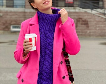 Chunky Knit Sweater Pattern | Oversized BREEZ (Video Tutorial)