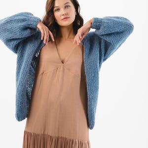 Oversized Light Knit Cardigan Pattern - Airy and Cozy, PDF Knitting Pattern