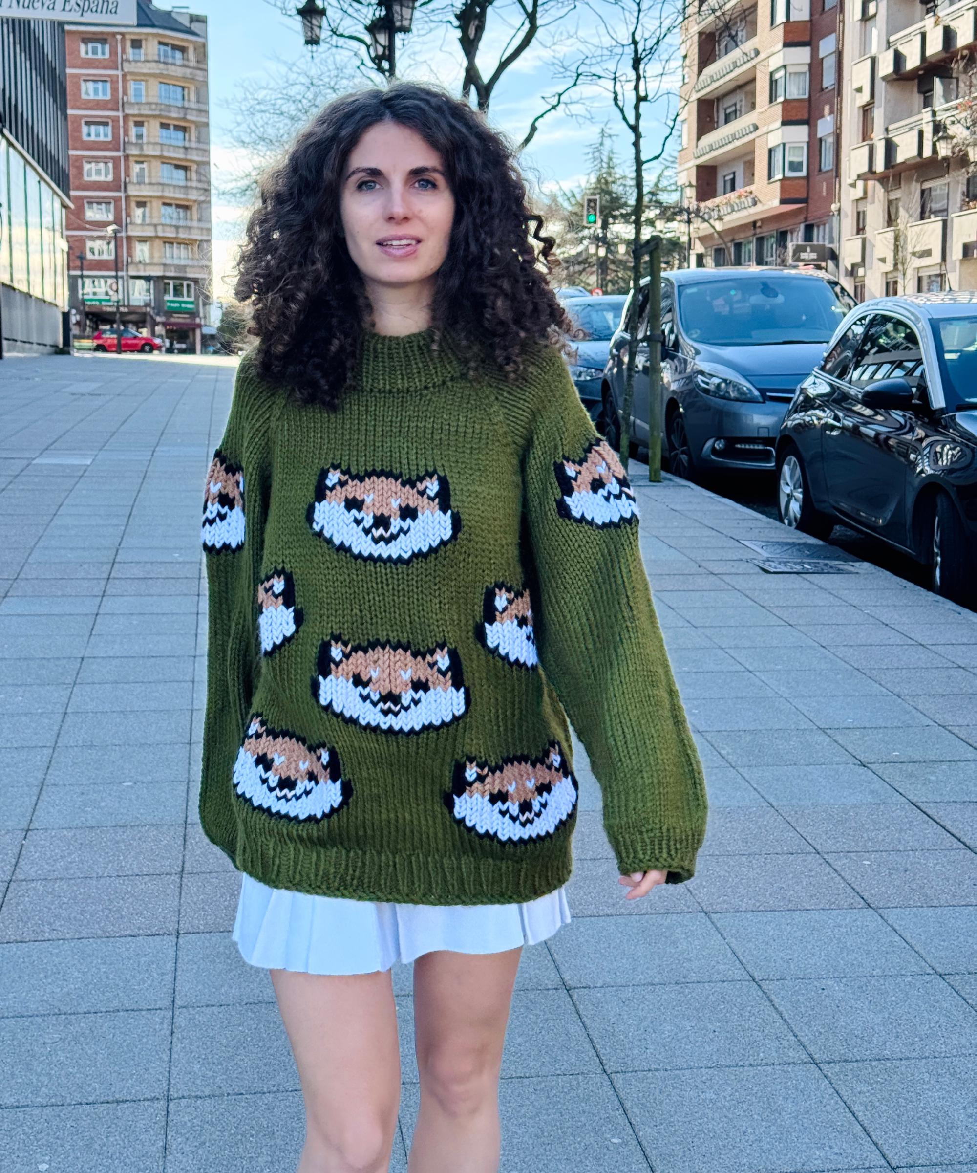 Oversized Sweater Knitting Pattern - Raglan Pullover With Embroidery ...
