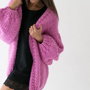 Beginner-Friendly Cardigan Knitting Pattern - Oversized, Soft, and Warm PDF Pattern