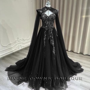 Armor Wedding Dress,Gothic Elven Warrior Princess Pagan Druid Medieval Handfasting Acotar Dress With Train Wide Bell Sleeve&Cape Cloak Shrug