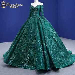 Vestido de xv verde jade store