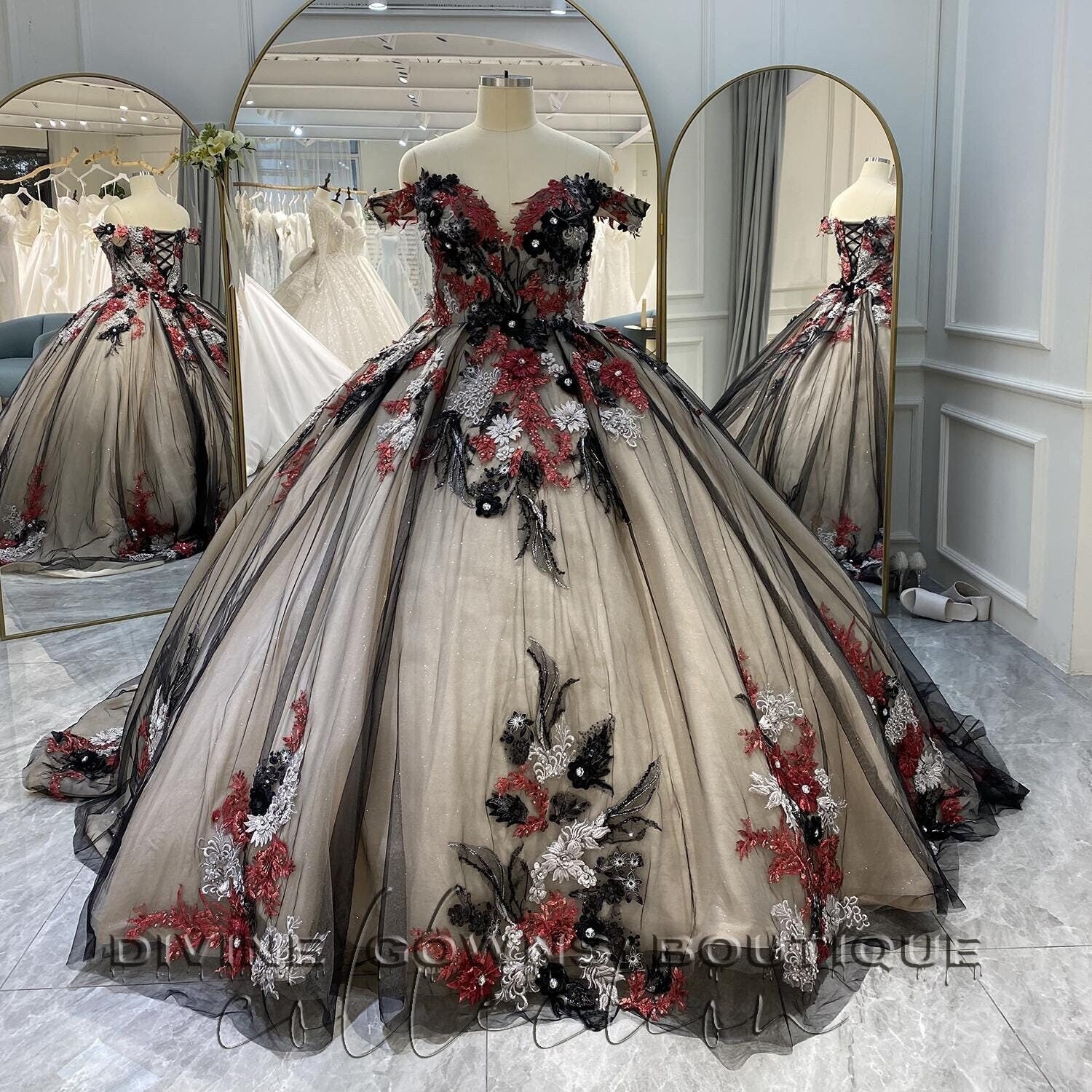 Vestidos De Mujer Elegantes Vestido ZARA Printed Tulle Burdeos