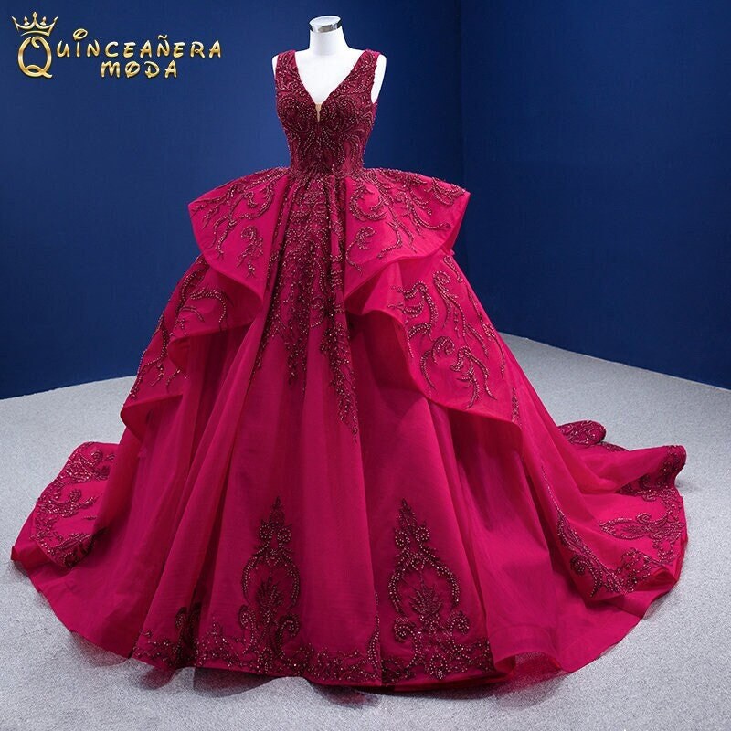 Wine red 15 dresses 2025