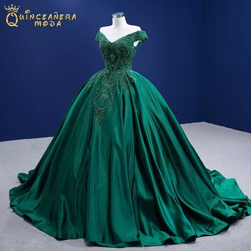 emerald green quince dresses