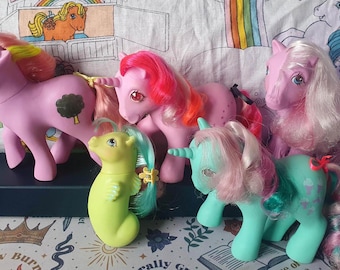 My Little Pony G1 Vintage - Butterscotch Purple Italy, Fabriqué En France, Hasbro